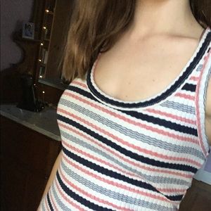 stripy tank top with cute back